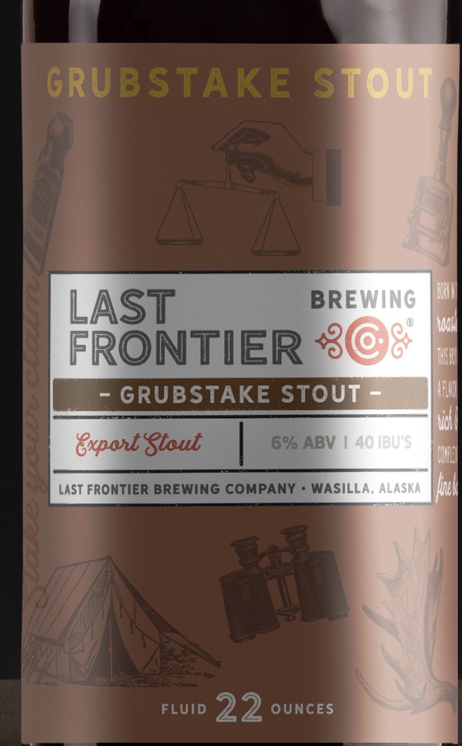 Grubstake Stout label