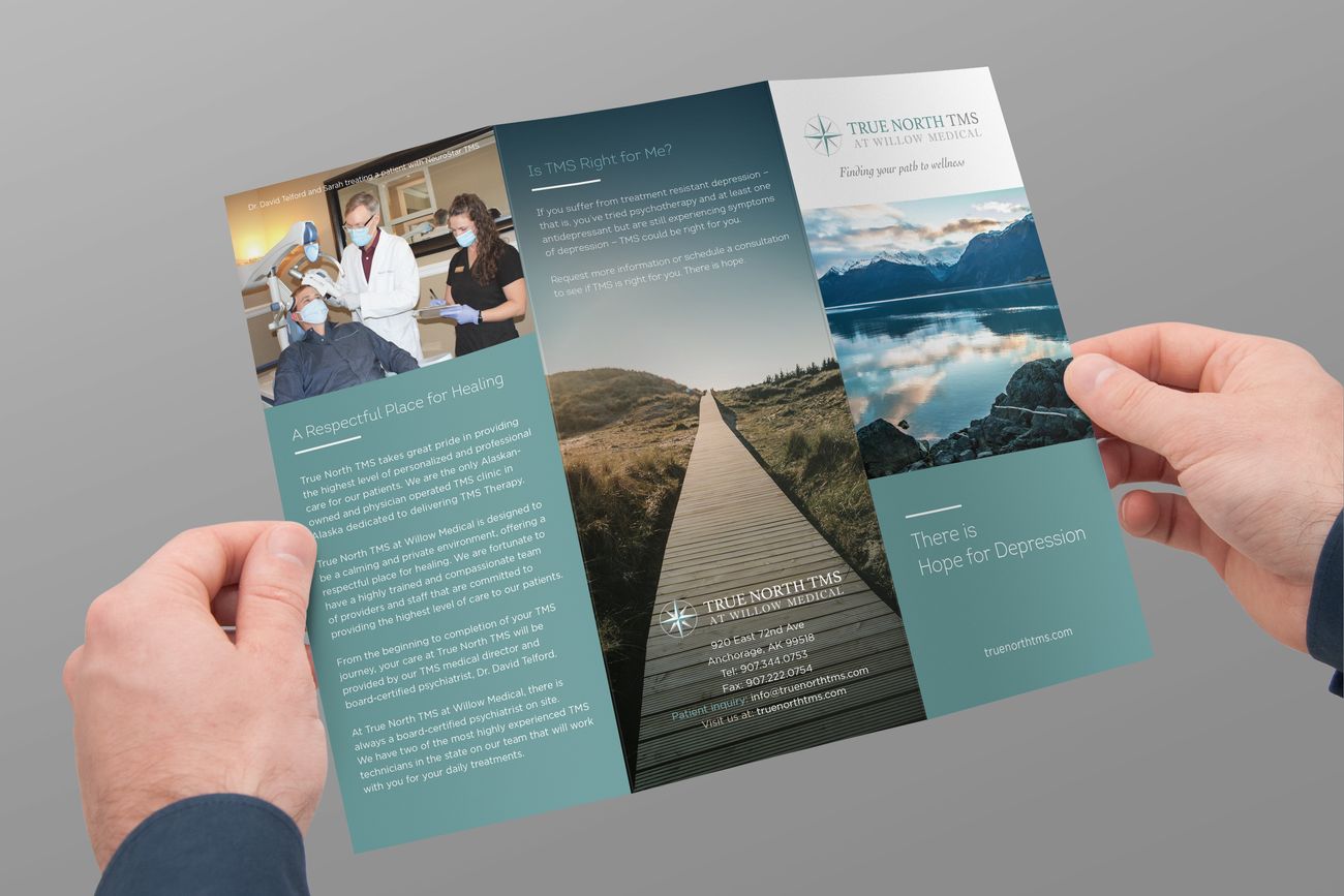 Brochure open spread